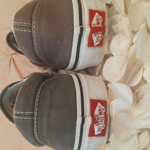 Vans Men's khaki green canvas shoes - Picture 5 of 7